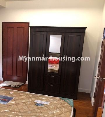 Myanmar real estate - for rent property - No.4648 - Nice condominium room for rent near Gandamar Whole Sales Mayangone! - master bedroom 2 view