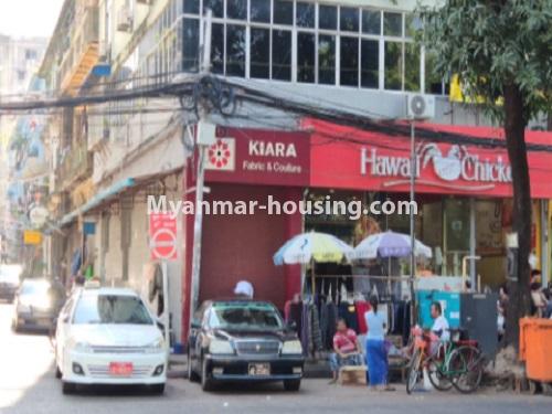 Myanmar real estate - for rent property - No.4649 - Ground floor for Shop or Restaurant near the Secretariat, Botahtaung! - building view