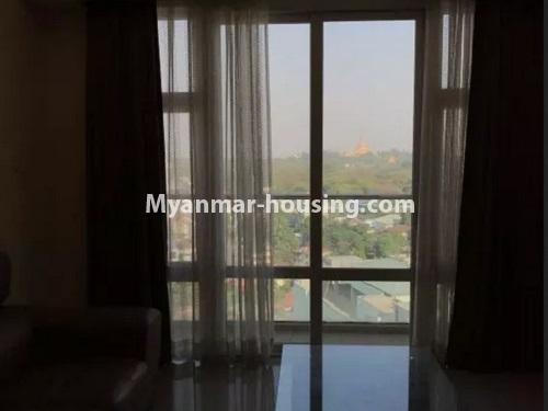 缅甸房地产 - 出租物件 - No.4653 - Furnished Twin Centro Condominium room for rent in Sanchaung! - balcony view