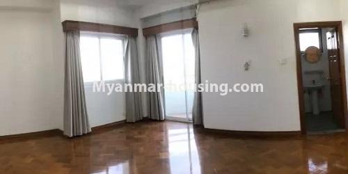 ミャンマー不動産 - 賃貸物件 - No.4655 - Lanmadaw Junction Maw Tin Condominium room for rent! - master bedroom view