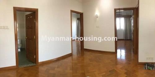 Myanmar real estate - for rent property - No.4655 - Lanmadaw Junction Maw Tin Condominium room for rent! - living room area view