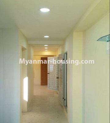缅甸房地产 - 出租物件 - No.4663 - Newly built condominium room for rent on Htan Ta Pin road, Kamaryut! - building corridor view