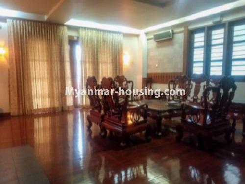 Myanmar real estate - for rent property - No.4664 - Large Condominium room for office or big family in Yangon Downtown! - another living room area veiw