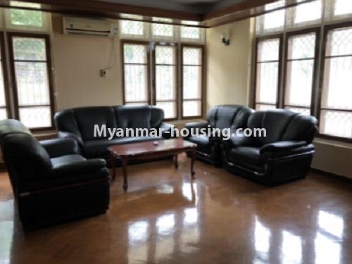 缅甸房地产 - 出租物件 - No.4665 - Landed house with big company or office option in Thanlwin Street, Golden Valley, Bahan! - living room view
