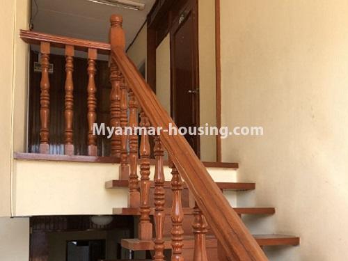 缅甸房地产 - 出租物件 - No.4665 - Landed house with big company or office option in Thanlwin Street, Golden Valley, Bahan! - stair view