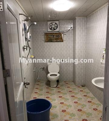 Myanmar real estate - for rent property - No.4666 - Decorated Aung Chan Thar Condominium room for rent in Kamaryut! - bathroom 1 view