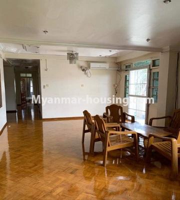 缅甸房地产 - 出租物件 - No.4670 - Furnished condominium room for rent near Myanmar Plaza! - living room view