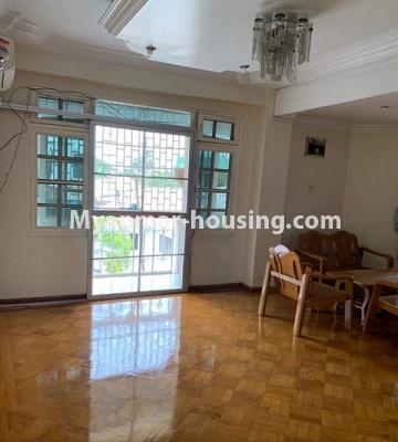 缅甸房地产 - 出租物件 - No.4670 - Furnished condominium room for rent near Myanmar Plaza! - anothr view of living room