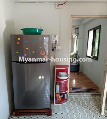 မြန်မာအိမ်ခြံမြေ - ငှားရန် property - No.4675 - စမ်းချောင်းတွင် ပြင်ဆင်ပြီး ပရိဘောဂပါသောတိုက်ခန်း ရောင်းရန်ရှိသည်။fridge 