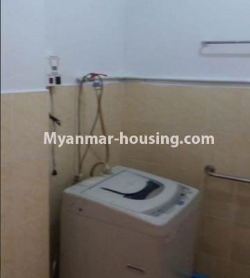 မြန်မာအိမ်ခြံမြေ - ငှားရန် property - No.4680 - ရန်ကင်း ရွေှအုန်းပင်အိမ်ရာ(၅)တွင် အိပ်ခန်းသုံးခန်းနှင့် ပရိဘောဂပါသောအခန်း ငှားရန်ရှိသည်။washing machine area view