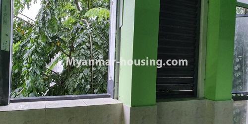 Myanmar real estate - for rent property - No.4682 - Naing Group Towner Small room for office or residence for rent in Downtown. - front side window view