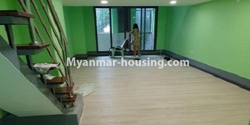 Myanmar real estate - for rent property - No.4682 - Naing Group Towner Small room for office or residence for rent in Downtown. - hallview
