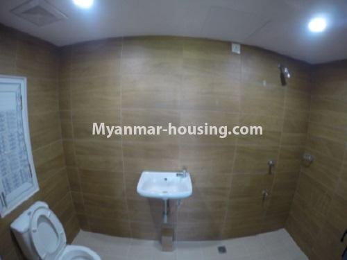 Myanmar real estate - for rent property - No.4685 - Tow BHK UBC condominium room for rent in Thin Gann Gyun! - another bathroom view