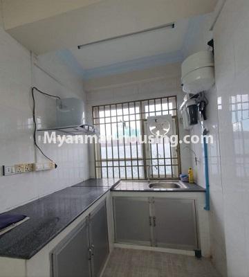 Myanmar real estate - for rent property - No.4688 - Large Zawtika Condominium room with tow BH for rent in Thin Gann Gyun! - kitchen view