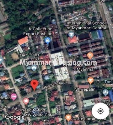 Myanmar real estate - for rent property - No.4691 - Nice two bedroom condominium room for rent near New Thirimingalar Market! - location map