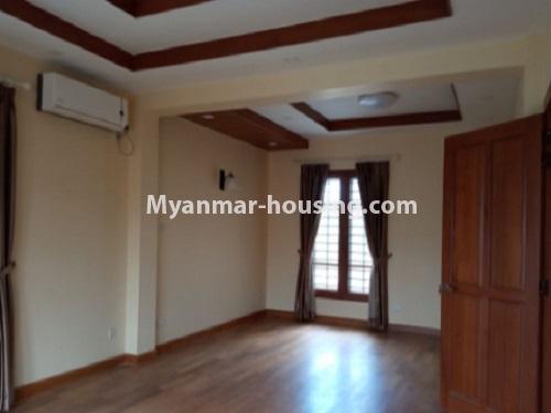 Myanmar real estate - for rent property - No.4693 - Three RC house for rent near Parami Chaw Twin Gone, Yankin Township. - master bedroom view
