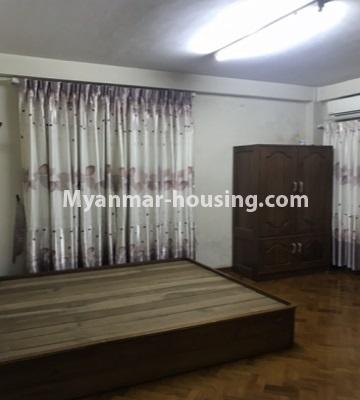 Myanmar real estate - for rent property - No.4694 - First floor apartment for rent in Shwepadauk Yeik Mon Housing, Kamaryut. - master bedroom view