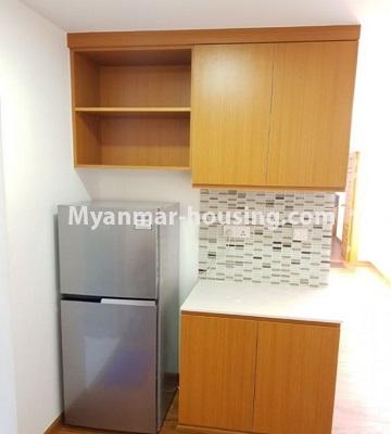 Myanmar real estate - for rent property - No.4695 - Furnished three bedrooms Royal Thukha condominium for rent in Hlaing! - another view of kitchen area
