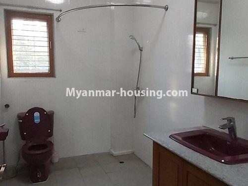 Myanmar real estate - for rent property - No.4696 - Half and three storey landed house for big office or home office for rent in Yankin! - bathroom view