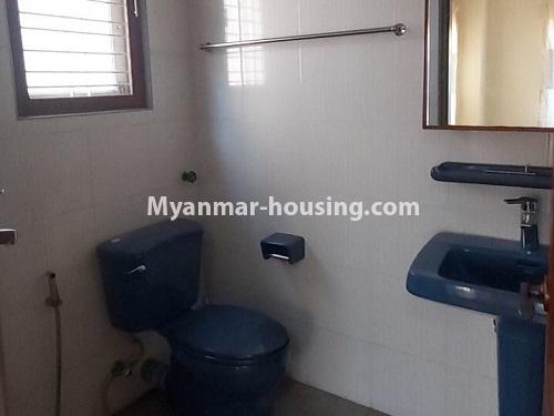 Myanmar real estate - for rent property - No.4696 - Half and three storey landed house for big office or home office for rent in Yankin! - another bathroom view