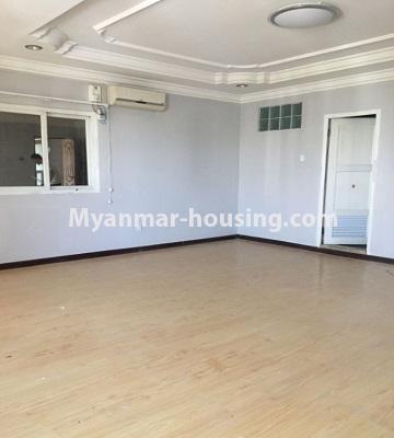 Myanmar real estate - for rent property - No.4697 - Unfinished 3 BHK Esprado Condominium room for rent in Dagon! - living room view