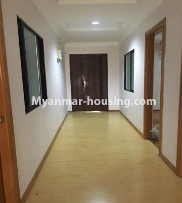 Myanmar real estate - for rent property - No.4697 - Unfinished 3 BHK Esprado Condominium room for rent in Dagon! - corridor view