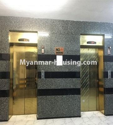 Myanmar real estate - for rent property - No.4697 - Unfinished 3 BHK Esprado Condominium room for rent in Dagon! - lift view