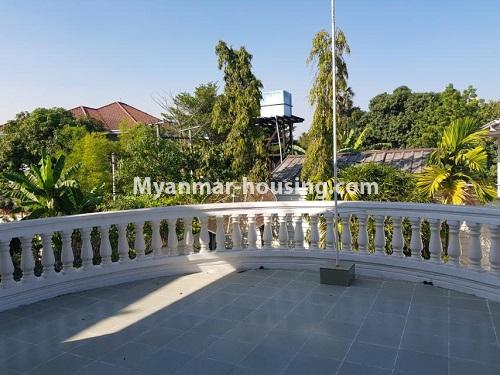 缅甸房地产 - 出租物件 - No.4702 - Six BHK two storey landed house for rent in Golden Valley, Bahan! - balcony view