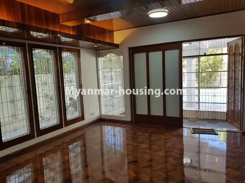 缅甸房地产 - 出租物件 - No.4702 - Six BHK two storey landed house for rent in Golden Valley, Bahan! - living room view