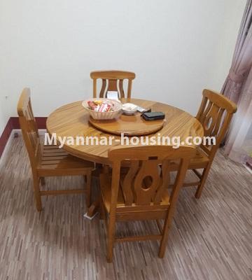 ミャンマー不動産 - 賃貸物件 - No.4704 - One BHK Maharnawat Condominium room for rent in Botahtaung! - dining area view