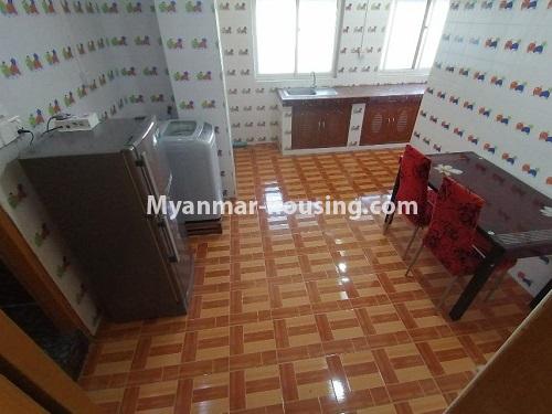 缅甸房地产 - 出租物件 - No.4706 - Furnished 1 BHK condominium room for rent in Sanchaung! - another view of kitchen