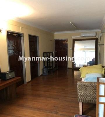 缅甸房地产 - 出租物件 - No.4708 - Nice apartment near San Yeik Nyein  Ga Mone Pwint, Kamaryut! - another view of living room