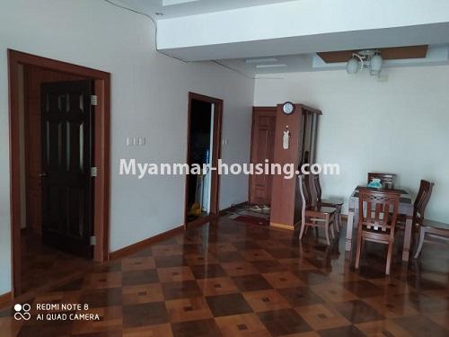 Myanmar real estate - for rent property - No.4711 - Higher floor Junction Maw Tin Condo room for rent in Lanmadaw! - another view of living room