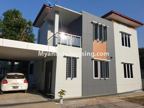 ミャンマー不動産 - 賃貸物件 - No.4714 - Two storey landed house with reasonable price for rent in Hlaing! - house view