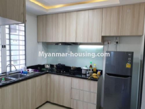 Myanmar real estate - for rent property - No.4714 - Two storey landed house with reasonable price for rent in Hlaing! - kitchen view