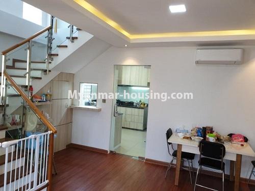 Myanmar real estate - for rent property - No.4714 - Two storey landed house with reasonable price for rent in Hlaing! - dinning area view