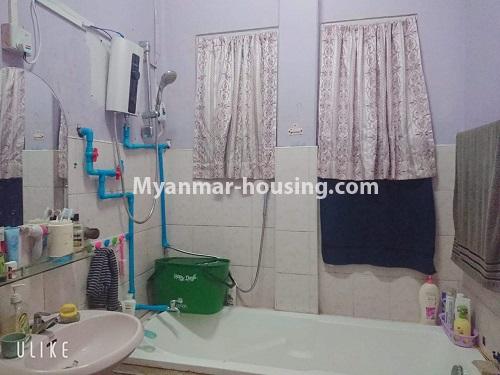 Myanmar real estate - for rent property - No.4715 - Landed house with large yard for rent in 8 Mile! - bathroom view
