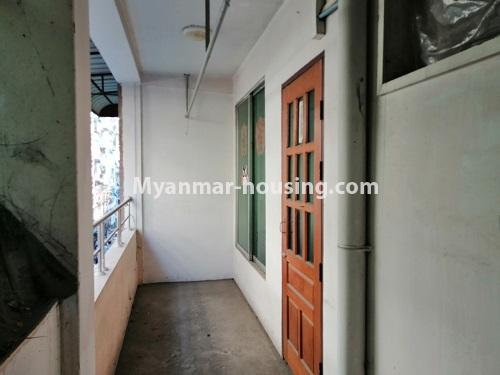 Myanmar real estate - for rent property - No.4716 - Fourth floor apartment hall type for office or training class in Lanmadaw! - another view of balcony