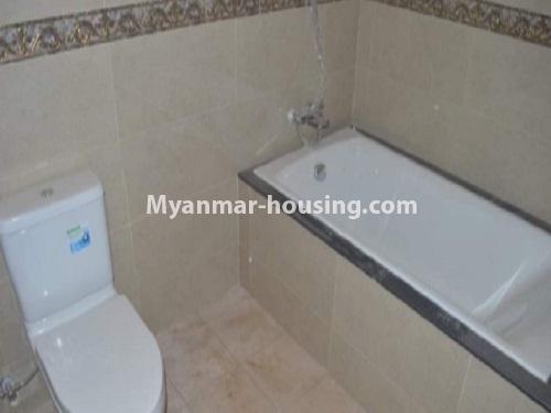 缅甸房地产 - 出租物件 - No.4717 - Nice half and two storey landed house for rent in near AD Traffic Point, Mayangone! - bathroom view