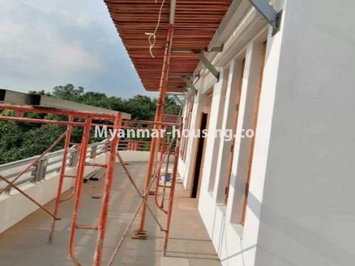 Myanmar real estate - for rent property - No.4717 - Nice half and two storey landed house for rent in near AD Traffic Point, Mayangone! - balcony view