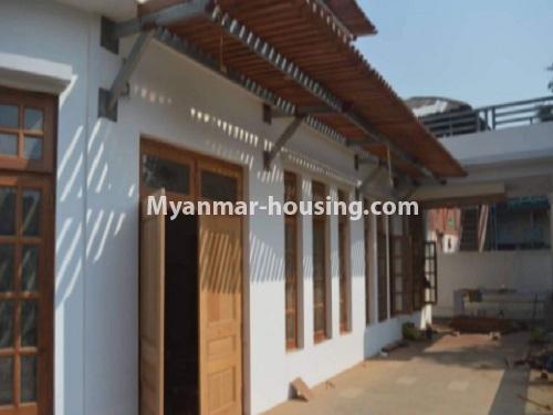 Myanmar real estate - for rent property - No.4717 - Nice half and two storey landed house for rent in near AD Traffic Point, Mayangone! - second floor balcony view