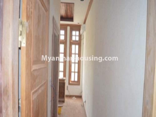 Myanmar real estate - for rent property - No.4717 - Nice half and two storey landed house for rent in near AD Traffic Point, Mayangone! - corridor view
