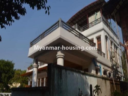 Myanmar real estate - for rent property - No.4717 - Nice half and two storey landed house for rent in near AD Traffic Point, Mayangone! - another view of the house