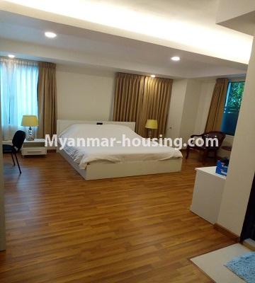 Myanmar real estate - for rent property - No.4718 - 3  BHK JL Inya Serviced Residence room for rent in Kamaryut! - bedroom 2 view 