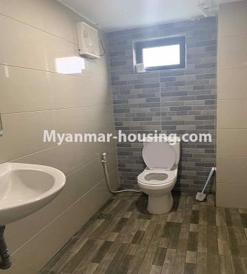 Myanmar real estate - for rent property - No.4719 - Furnished 1 BHK condominium room for rent in Sanchaung! - bathroom view