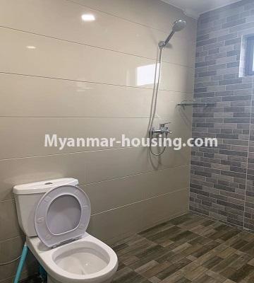 Myanmar real estate - for rent property - No.4719 - Furnished 1 BHK condominium room for rent in Sanchaung! - another bathroom view