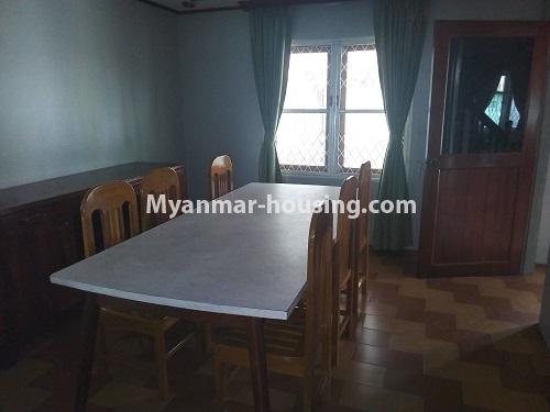 Myanmar real estate - for rent property - No.4721 - Two storey landed house with reasonable price for rent in Hlaing! - dining room view