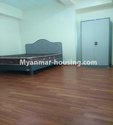 Myanmar real estate - for rent property - No.4723 - Large 3 BHK condominium room for rent near Myaynigone! - bedroom 1 view