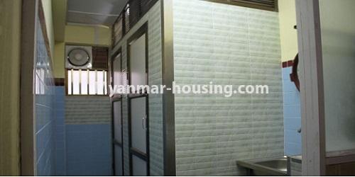 Myanmar real estate - for rent property - No.4725 - Half and one storey landed house with large yard for rent in Yankin - toilets view