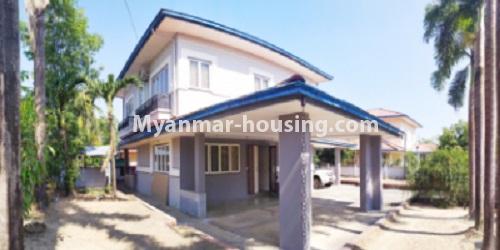 Myanmar real estate - for rent property - No.4726 - Two storey landed house for sale in F.M.I City, Hlaing Thar Yar! - another view of house and house yard